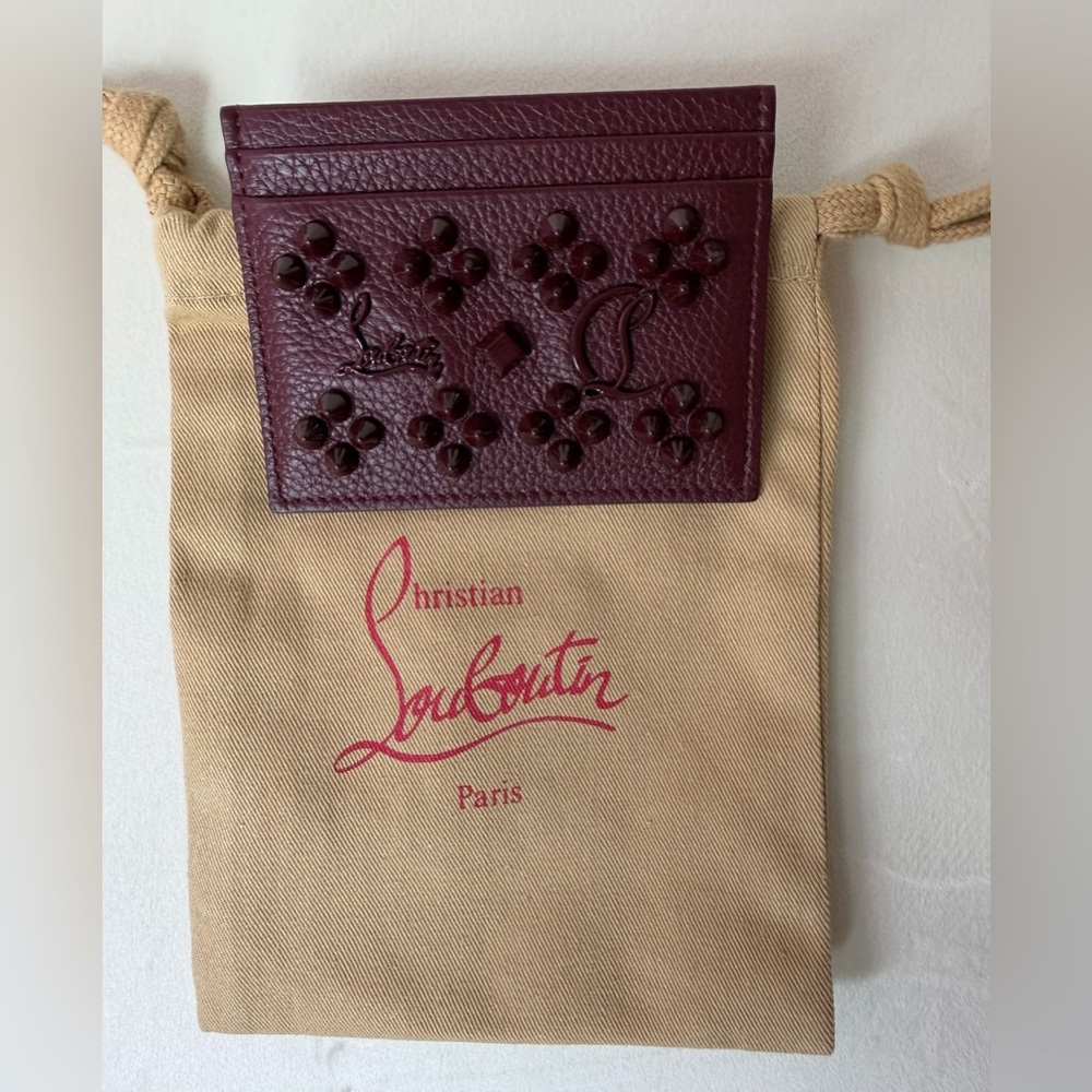 Christian Louboutin Plum Card Holder